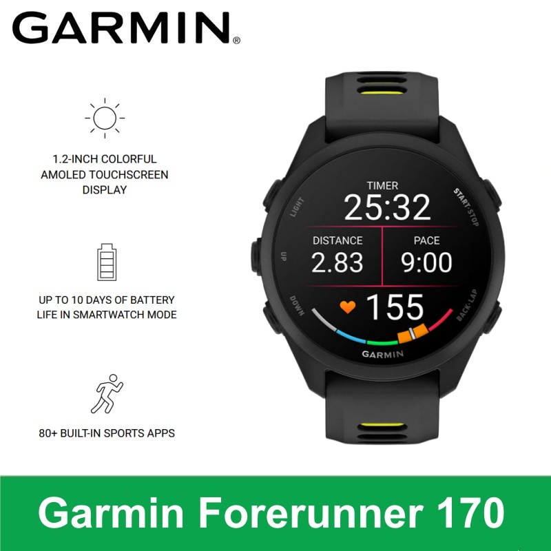 Timex Watches Smartwatch - Inteligentny zegarek Garmin Forerunner 170 do