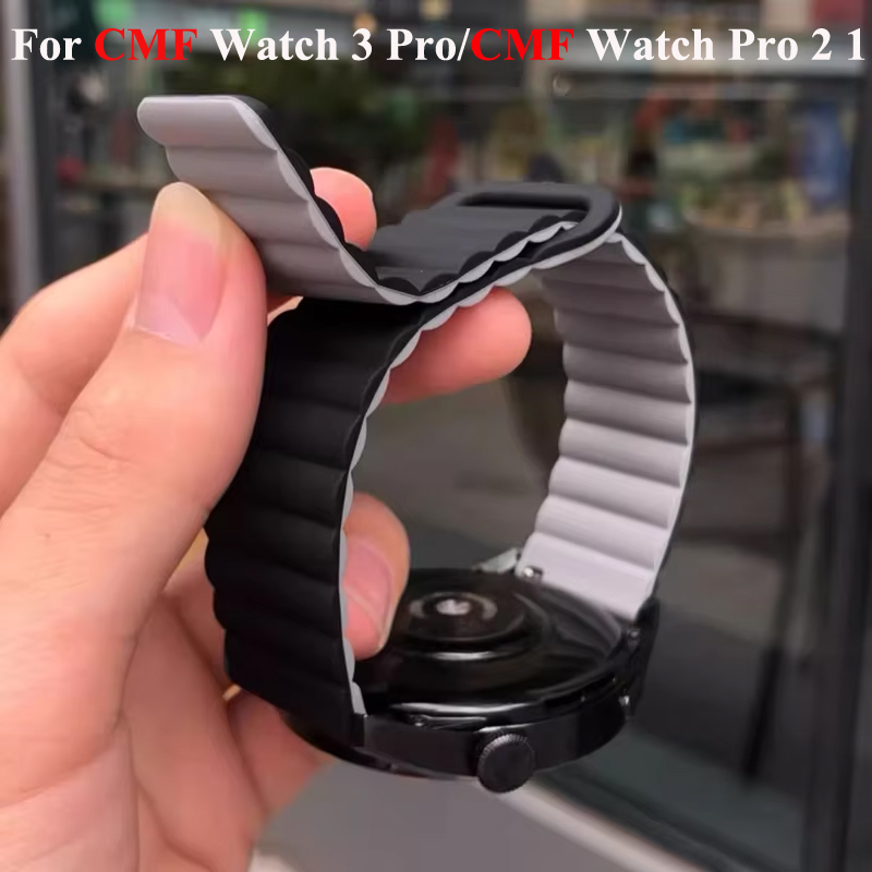 Smartwatch Nothing Watches - Magnetyczny silikonowy pasek 22 mm do