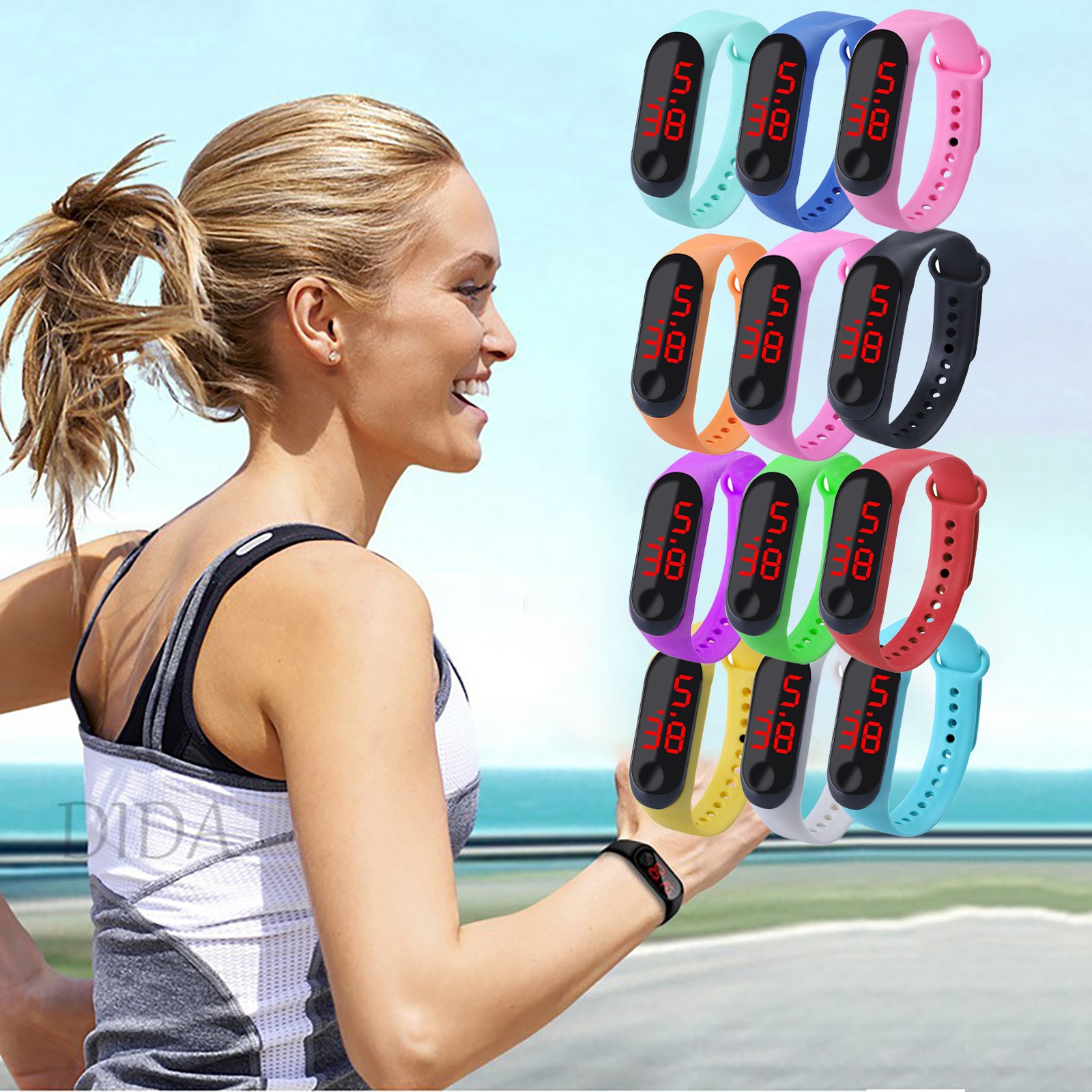 Smartwatch Watches Digital - Sportowa bransoletka zewnętrzna Zegarek elektroniczny Zegarek