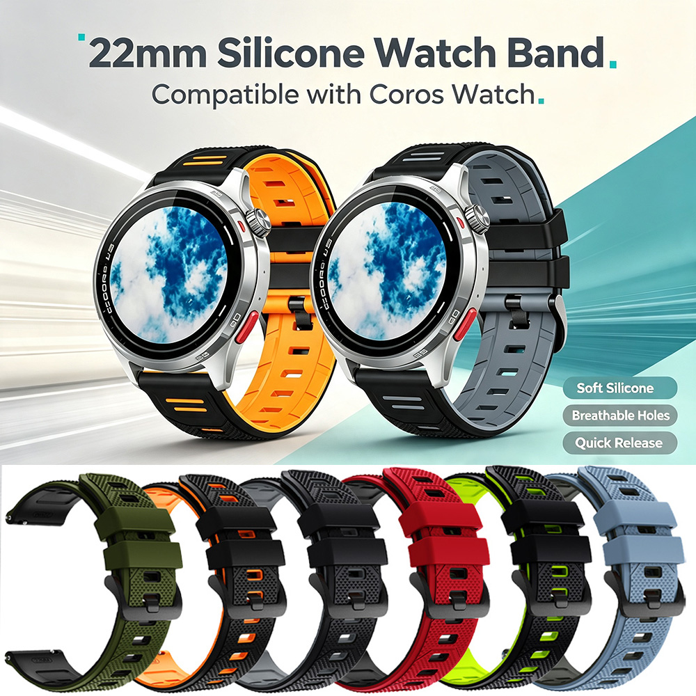 Titan Watches Smartwatch - Szybkozłączny 22mm miękki silikonowy pasek do