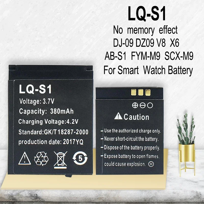 1-100 SZT. LQS1 3.7V 380mAh Ba – Watch V8 recenzja i cena