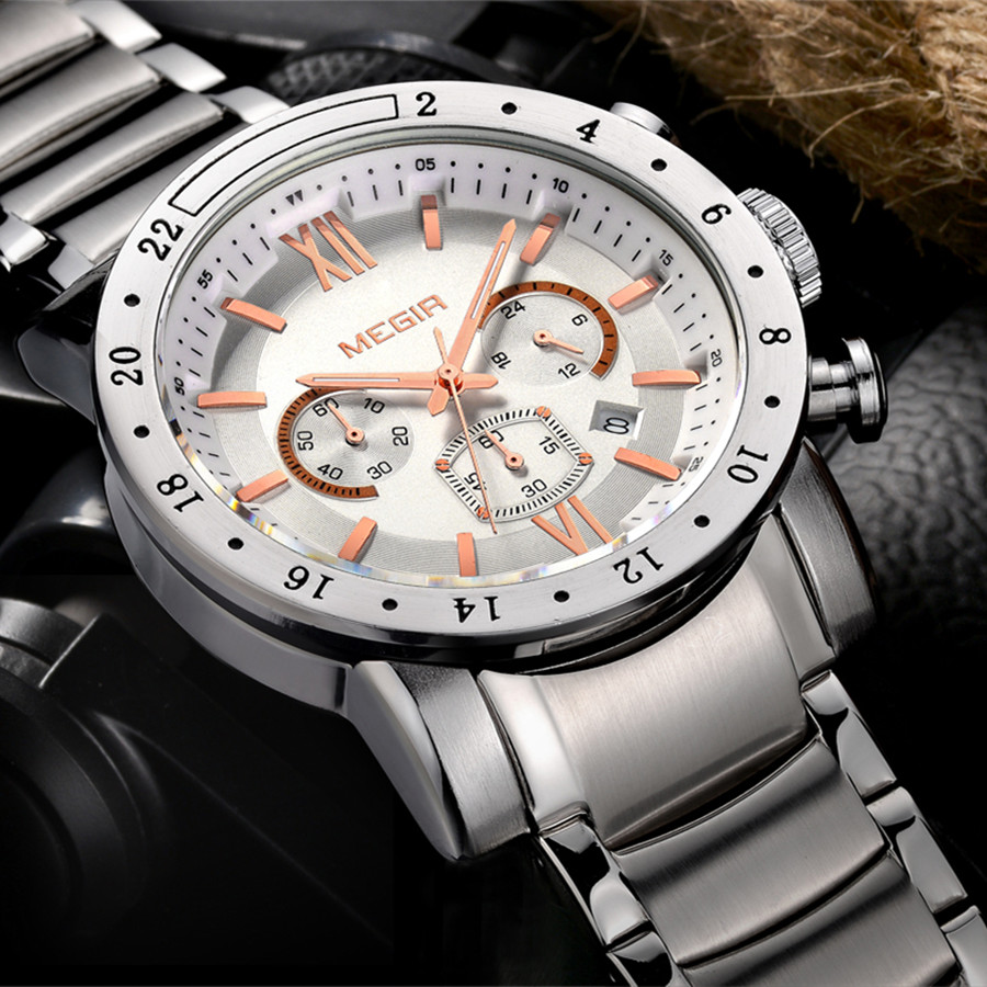 Zegarki męskie MEGIR ze stali  – Smartwatch Watches Digital recenzja i cena