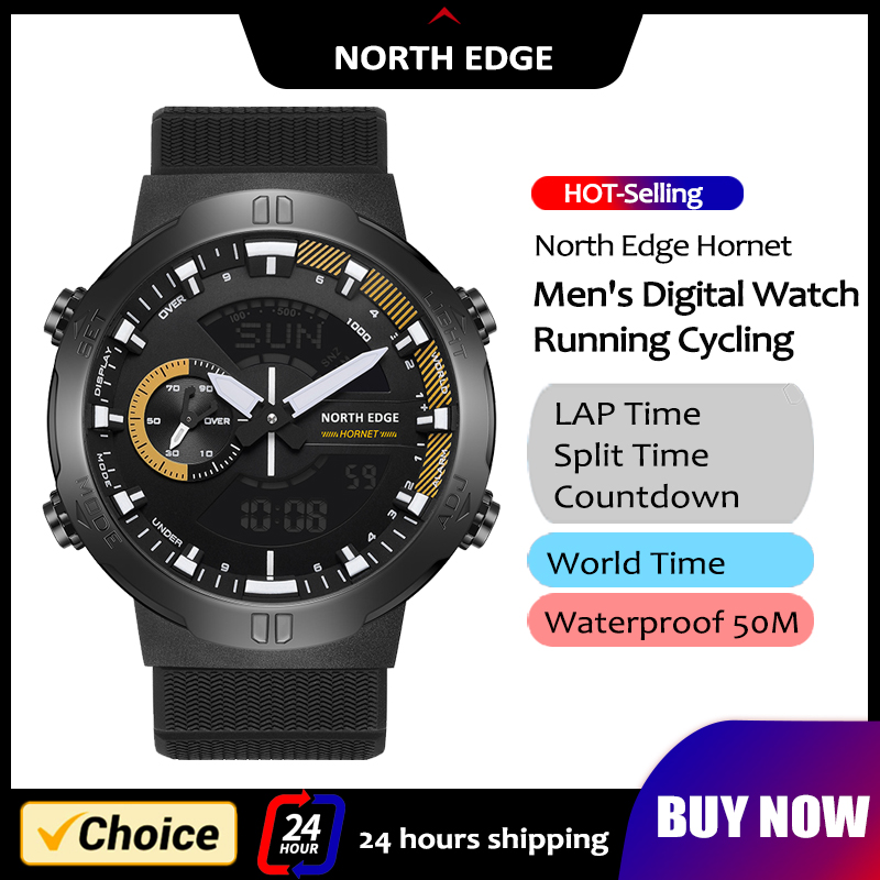 NORTH EDGE męski inteligentny  – Smartwatch Army Watches For Men recenzja i cena