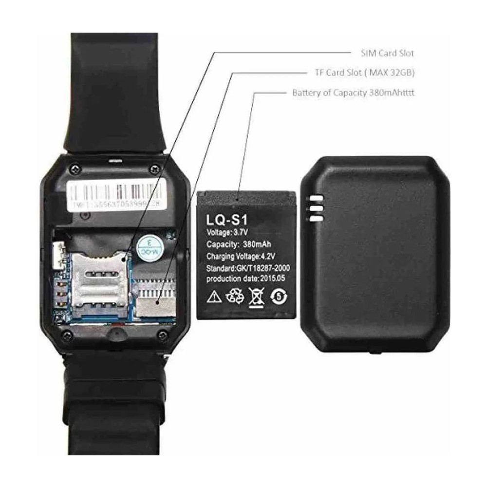 Baterie zamienne 3.7V 380mAh d – Watch V8 recenzja i cena