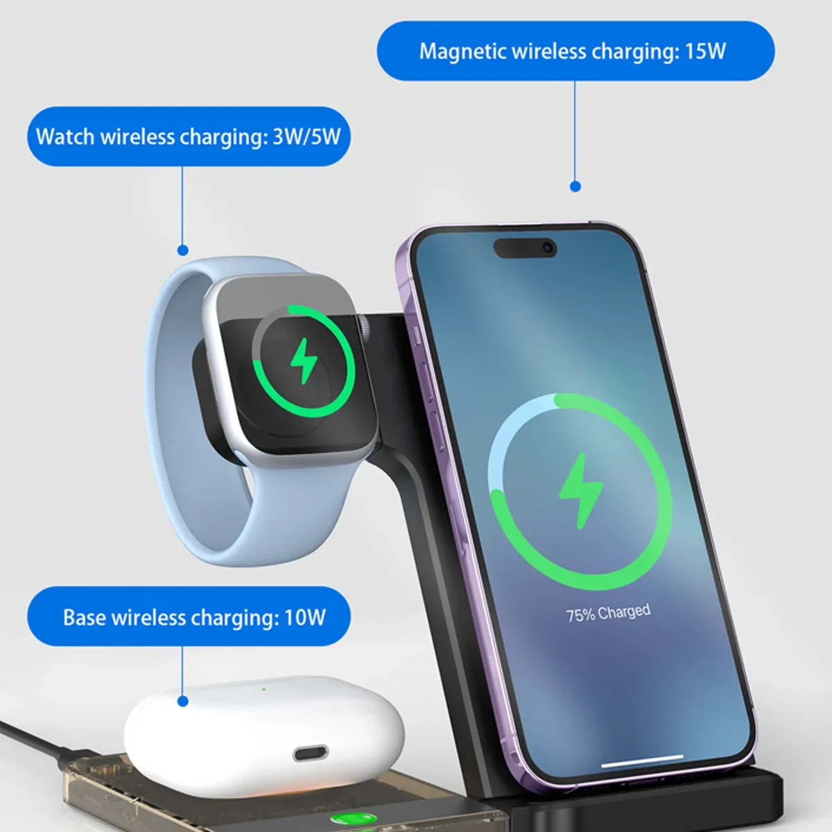 Stojak do ładowania bezprzewod – Smartwatch Phone Watches recenzja i cena
